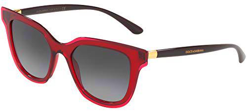 Dolce &amp; Gabbana 0DG4362 Gafas de sol, Transparente Bordeaux