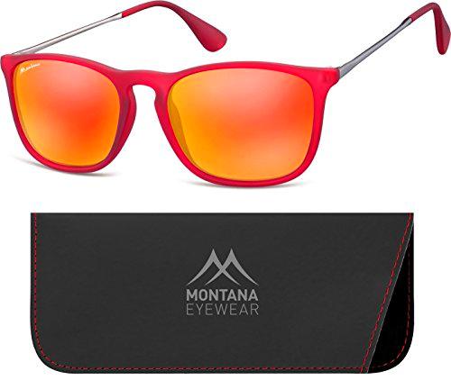 Montana MS34 gafas de sol, Multicoloured (Red/Revo Red)