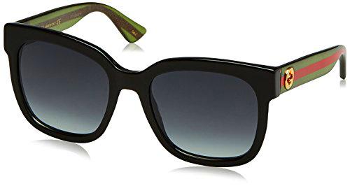 Gucci Sonnenbrille GG0034S-002-54 gafas de sol, Negro (Schwarz)