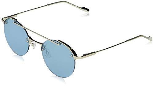 Calvin Klein EYEWEAR CK20133S-045 Gafas, Shiny Silver/Solid Seafoam Mirror