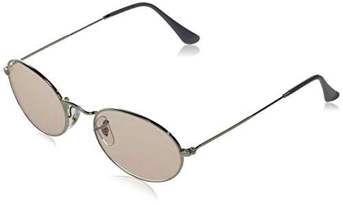 Ray-Ban Oval Lentes oscuros, Plateado/Rosa Claro, 54 Unisex Adulto