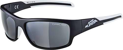 Alpina Testido Gafas de ciclismo, Unisex adulto, Negro (BlackMatt/ White)