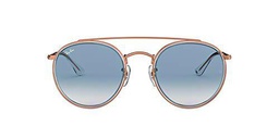 Ray-Ban 0RB3647N, Gafas de Sol Unisex Adulto, Transparente (Bronze Copper/Light Blue Gradient), 51