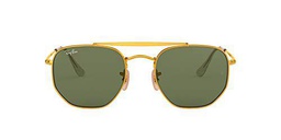 Ray-Ban 0Rb3648, Gafas de Sol Unisex Adulto, Dorado (Green Classic), 54