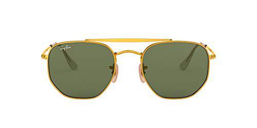 Ray-Ban 0Rb3648, Gafas de Sol Unisex Adulto, Dorado (Green Classic), 54