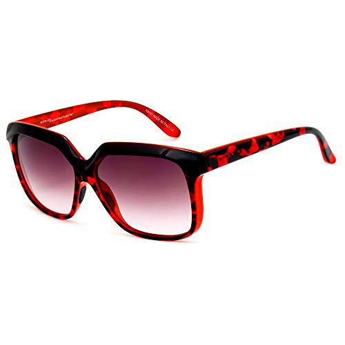 italia independent 0919-HAV-053 Gafas de sol, Rojo/Negro