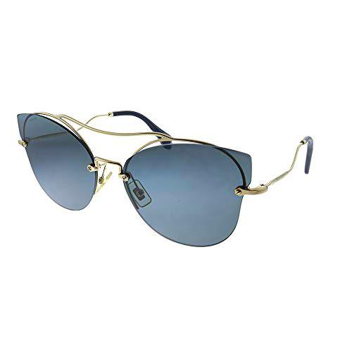 Miu Miu 0MU52SS ZVN1A1 62 Gafas de sol, Dorado (Pale Gold/Grey), Mujer