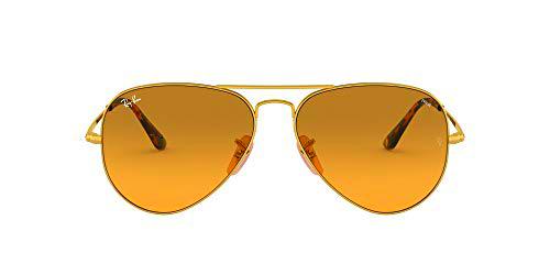 Ray-Ban 0RB3689 Gafas de Sol, Gold, 55 Unisex