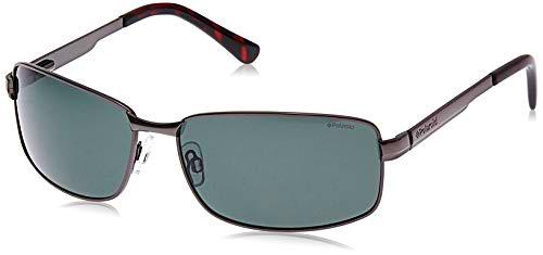 Polaroid P4416 RC A3X Gafas de sol, Gris (Dark Gun/Green Pz)