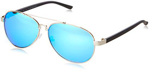 Mstrds Sunglasses Mumbo Mirror gafas de sol, Plateado (Silver/Blue 4468)