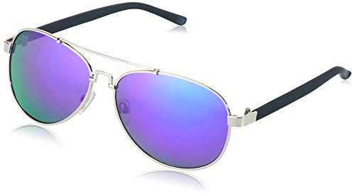 Mstrds Sunglasses Mumbo Mirror gafas de sol, Dorado (Gold/Purple 4467)