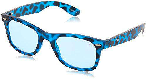 Dice - Gafas de Sol Estilo Retro Azul Blue Demi Matt