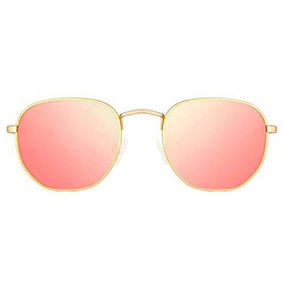 Maltessa Soho Gafas de sol, Dorado/Rosa, 52 Unisex