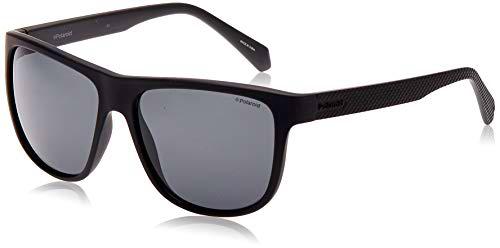 Polaroid PLD 2057/S M9 003 57 Gafas de sol, Negro (Matt Black/Grey Grey), Hombre