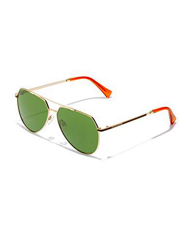 HAWKERS Shadow Polarized Gafas de sol, Dorado/Verde polarizado