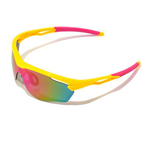 HAWKERS Trainning Gafas de sol, Amarillo, One Size Unisex Adulto