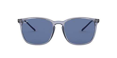 RAY-BAN 0RB4387 Gafas de sol, Transparente Blue, 56 para Hombre