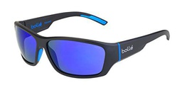 bollé Ibex Gafas, Unisex Adulto, Negro/Azul (Mate), L