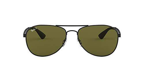 Ray-Ban 0Rb3549 Gafas de sol, Matte Black, 58 para Hombre