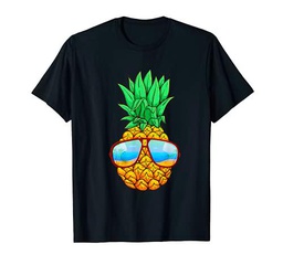 Gafas de sol de piña hawaianas Verano Camiseta