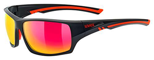 Uvex Gafas SportStyle 222 Pola Negro Mate - Rojo