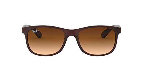 RAY-BAN Andy Gafas de sol, Matte Brown, 55 para Hombre