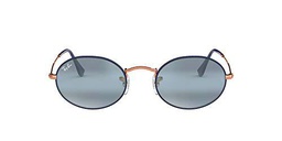 Ray-Ban 0RB3547 Gafas de Sol, Copper On Top Matte Dark Blue, 53 Unisex