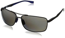 Hugo Boss Boss 0697/P/S 6C AAB Gafas de sol, Negro (Black Dark Semimatte Dark Ruth/Grey Pz Oleopho)