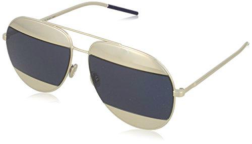 Dior DIORSPLIT1 KU 010 59 Gafas de sol, Gris (Palladium/Blue Avio), Mujer