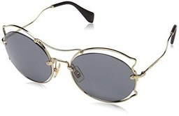 Miu Miu 0MU50SS ZVN9K1 57 Gafas de sol, Dorado (Pale Gold/Grey), Mujer