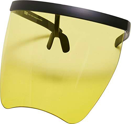 Urban Classics Front Visor Sunglasses Gafas, Negro/Amarillo