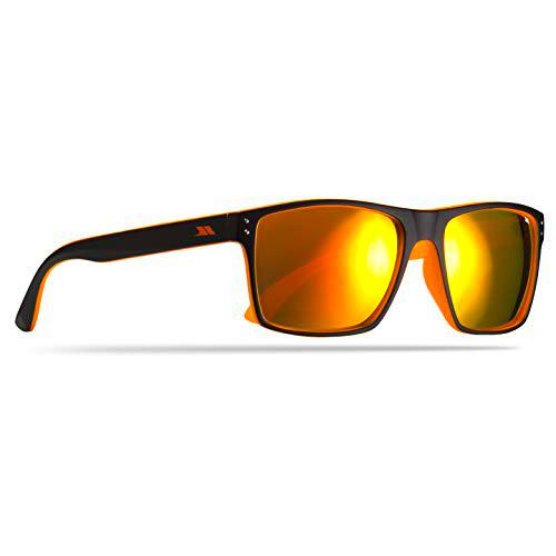 Trespass Zest Gafas de Sol, Unisex, Negro/Naranja