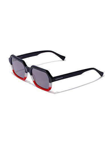 HAWKERS Minimal Gafas de Sol, Negro/Blanco/Rojo, One Size Unisex Adulto