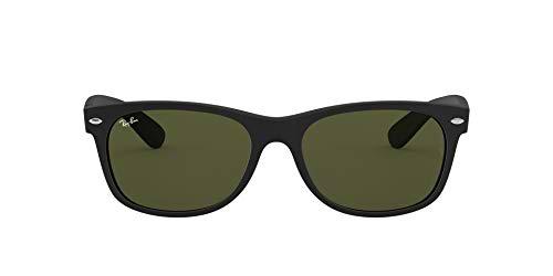 Ray-Ban New Wayfarer, Gafas de Sol Unisex adulto, Negro (Black 622), 55 mm