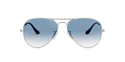 Ray-Ban Aviator Large Metal - Gafas de sol unisex, SILVER, 55