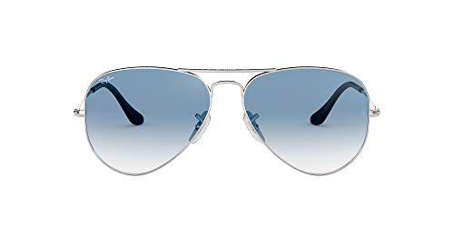 Ray-Ban Aviator Large Metal - Gafas de sol unisex, SILVER, 55