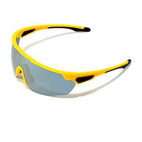 HAWKERS Cycling Gafas de Sol, Amarillo, One Size Unisex Adulto