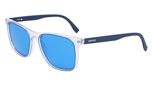 Lacoste L882S-414 Gafas, Crystal/Navy, 55/18/145 para Hombre