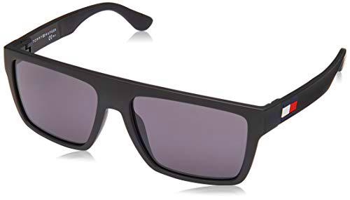 Tommy Hilfiger TH 1605/s, Gafas de Sol Hombre, Matte Black, 56