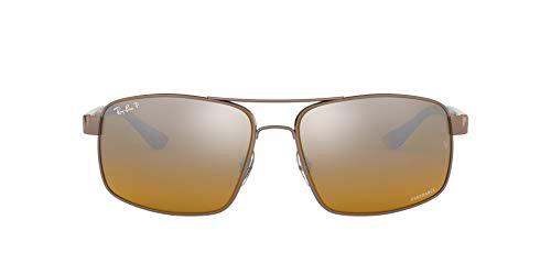 Ray-Ban 0RB3604CH Gafas de Sol, Shiny Light Brown, 62 para Hombre