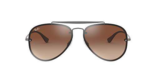 Ray-Ban 0Rb3584N, Gafas de Sol Unisex adulto, Marrón (Gunmetal), 61