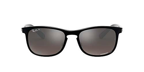 Ray-Ban 4263 Gafas de Sol, Shiny Black, 55 para Hombre