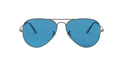 Ray-Ban 0RB3689 Gafas, Gunmetal, 55 Unisex