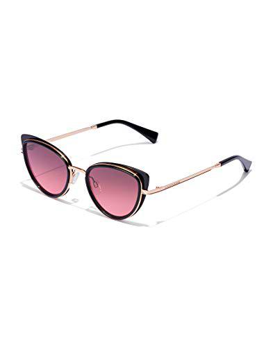 HAWKERS Feline Gafas de Sol, Negro/Vino, One Size para Mujer