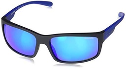 Arnette Fastball 2.0, Gafas de Sol para Hombre, Negro (Matte Black/Green Mirror Light Blue), 62