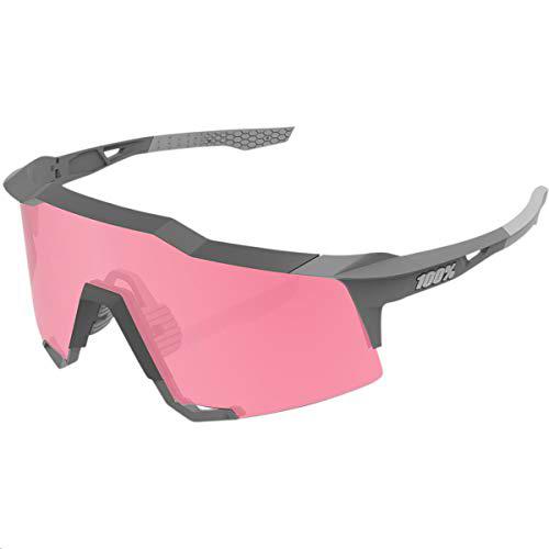 100% GAFAS SPEEDCRAFT-Soft Tact Stone Grey-Hiper Coral Lens