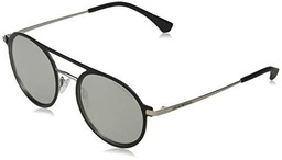 Emporio Armani 0EA2080 Gafas de sol, Matte Black/Matte Silver