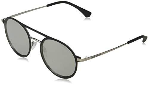 Emporio Armani 0EA2080 Gafas de sol, Matte Black/Matte Silver