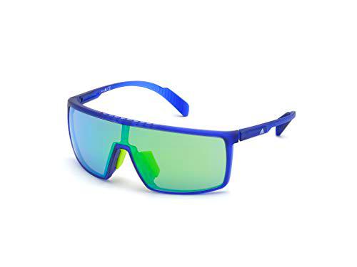 adidas SP0004 Gafas, Matte Blue/Green Mirror, 00 Unisex Adulto