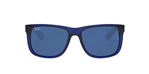 Ray-Ban 0RB4165 Gafas, Rubber Transparent Blue, 55 Unisex